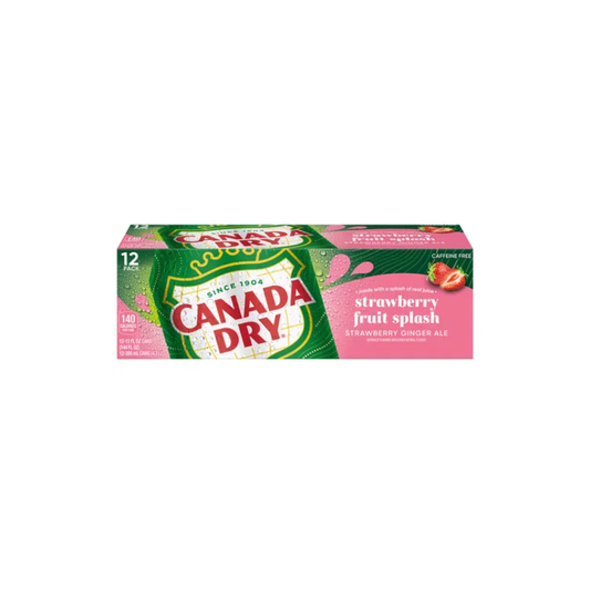 Canada Dry Fruit Splash Strawberry Ginger Ale 355 ml Dose