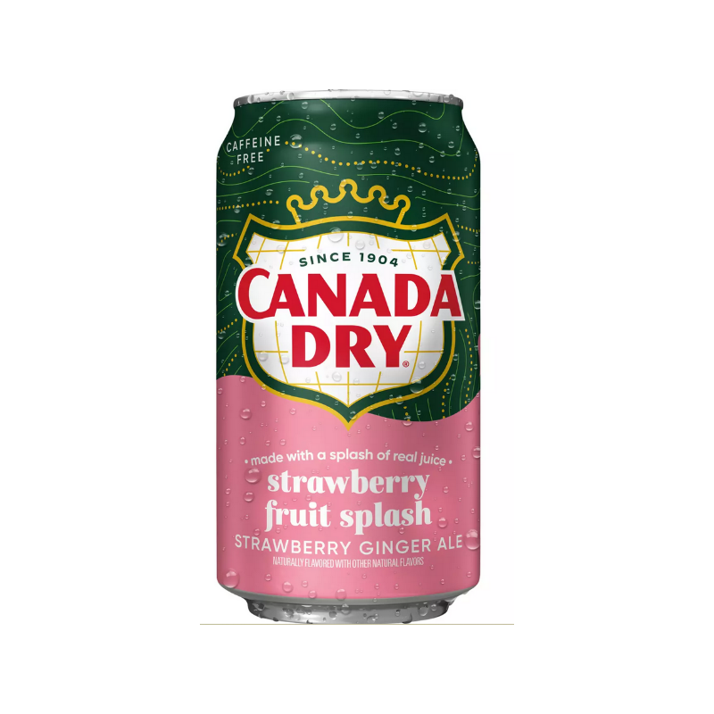 Canada Dry Fruit Splash Strawberry Ginger Ale 355 ml Dose